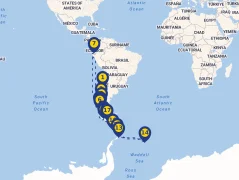 Mapa plavby