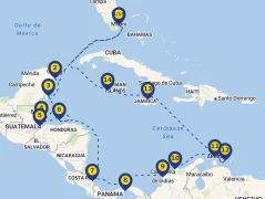 Mapa plavby