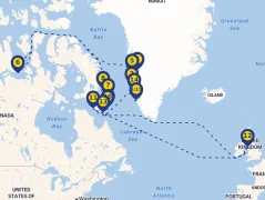 Mapa plavby
