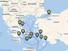 Mapa plavby