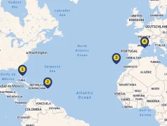 Mapa plavby