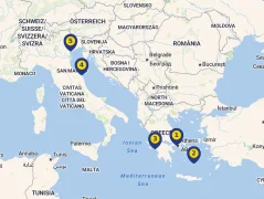 Mapa plavby