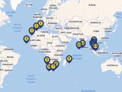Mapa plavby
