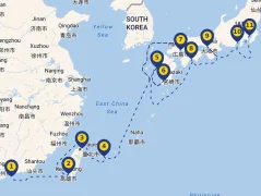 Mapa plavby
