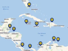 Mapa plavby