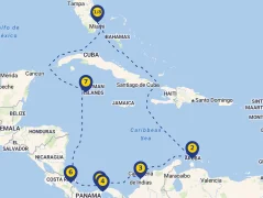 Mapa plavby