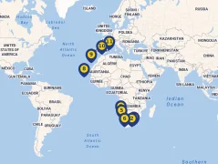 Mapa plavby