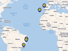 Mapa plavby