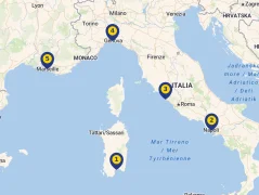 Mapa plavby