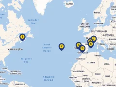 Mapa plavby