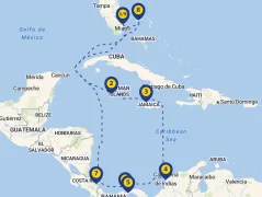 Mapa plavby