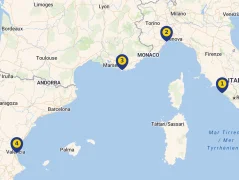Mapa plavby