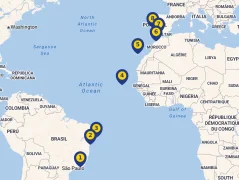 Mapa plavby