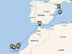 Mapa plavby
