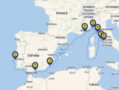 Mapa plavby