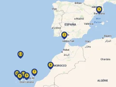 Mapa plavby