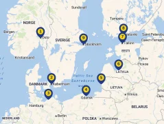 Mapa plavby