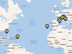 Mapa plavby