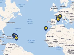 Mapa plavby