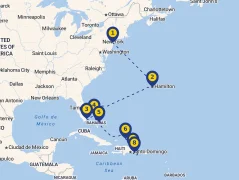 Mapa plavby