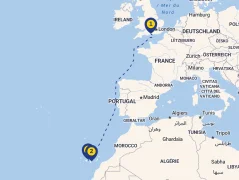 Mapa plavby