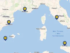 Mapa plavby