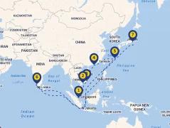Mapa plavby