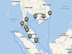 Mapa plavby