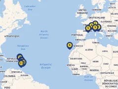 Mapa plavby