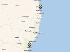 Mapa plavby